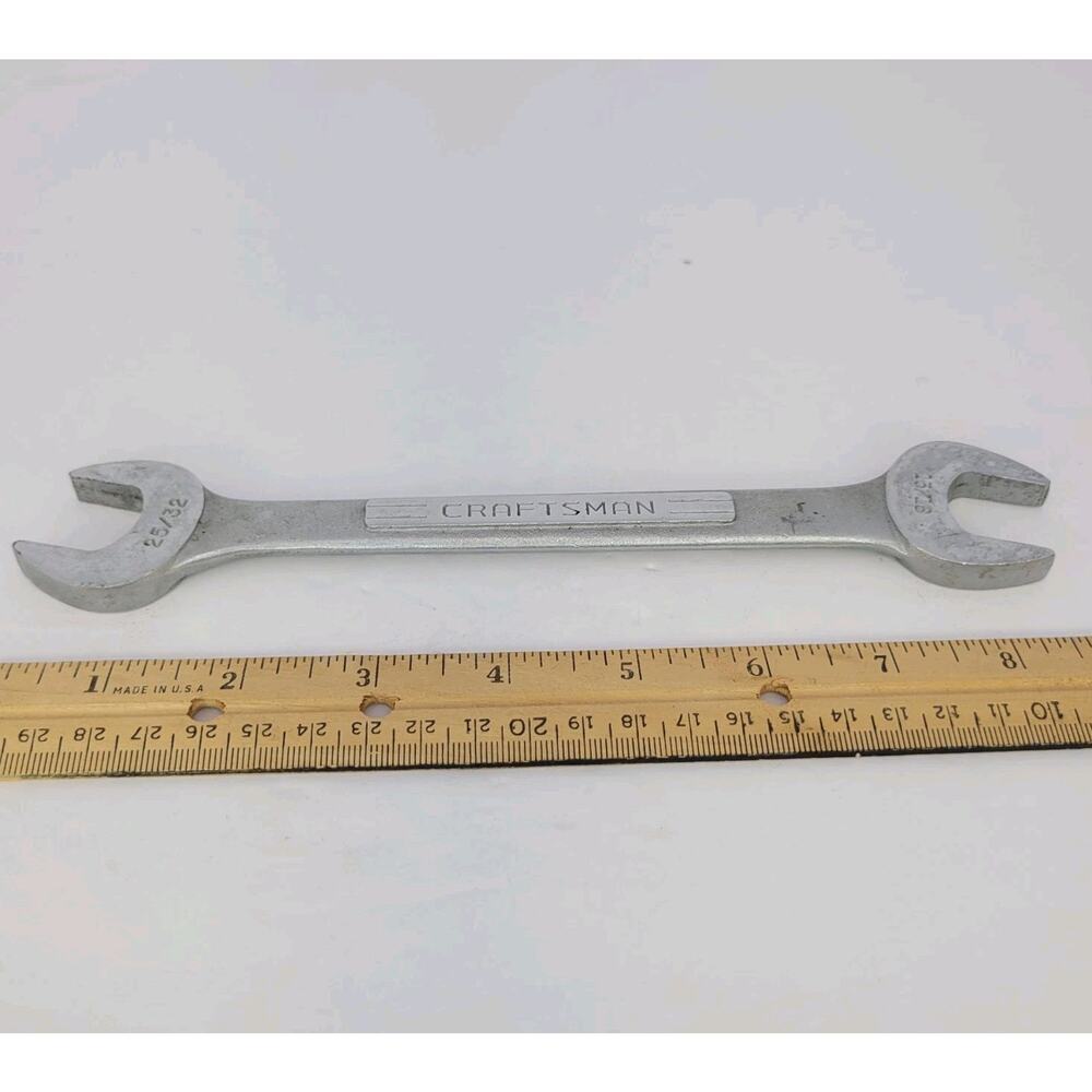 VTG. Craftsman Open End Wrench 25/32 & 13/16 V Series USA Forged